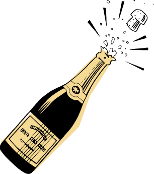 Champagne bottles