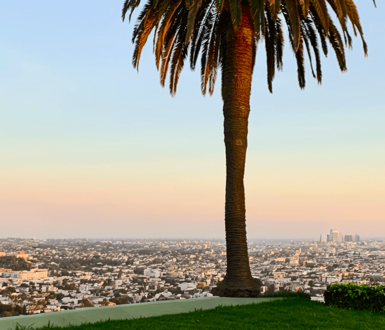 Lake and road landscape