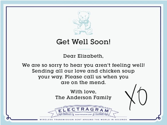 Electragram Get Well Cards